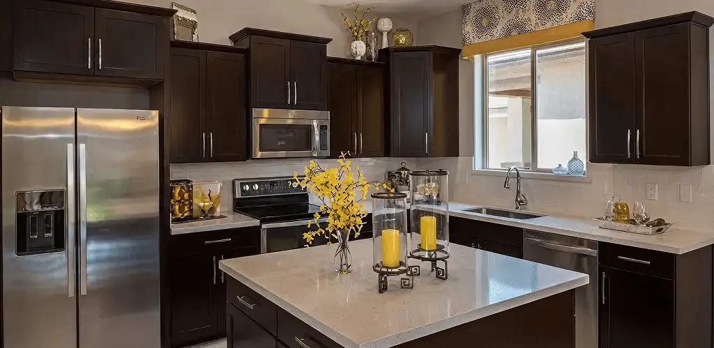 Cabinet painting results with freshly painted kitchen cabinets in Madison, WI