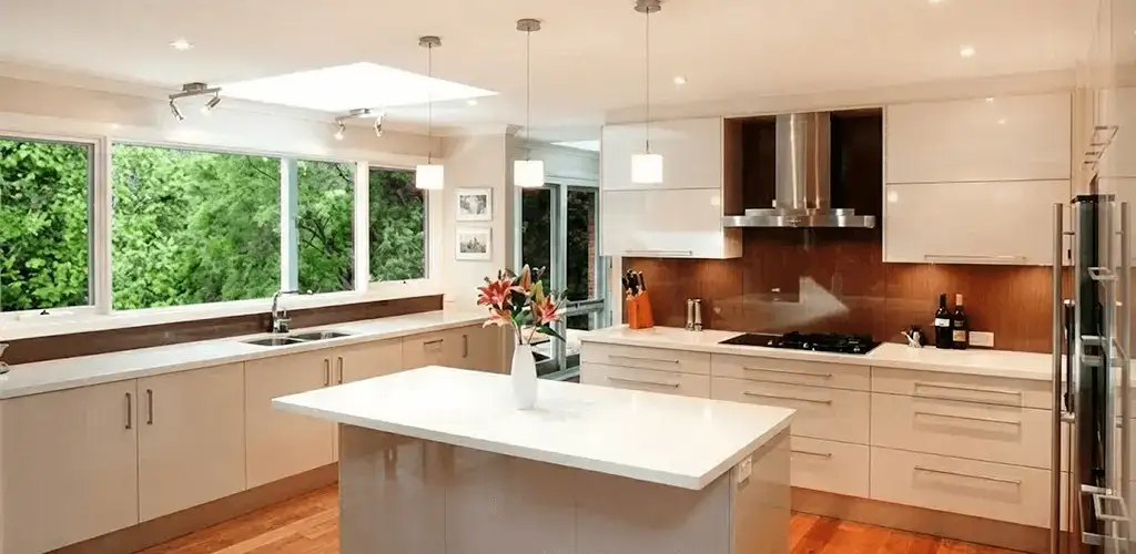Kitchen cabinet refacing and remodel results in a modern kitchen in Madison, WI