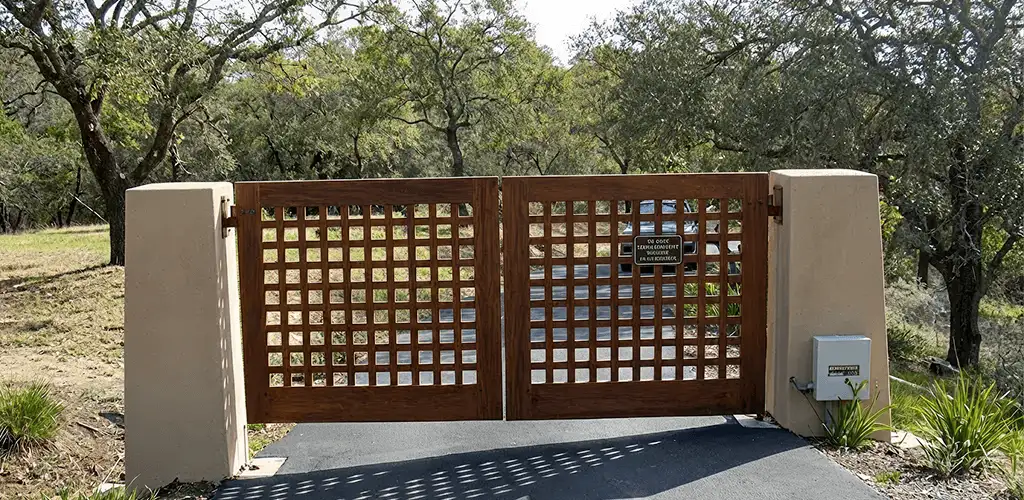 Driveway gate installation for a residential property in Madison, WI